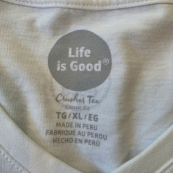Life Is Good Size XL Long Sleeve V-neck Bucket List Champagne Crusher Tee New - Picture 4 of 9